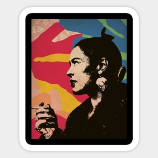 Vintage Poster - Billie Holiday Style Sticker